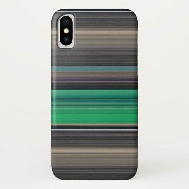 Abstrakte Nummer 1: grün und grau Case-Mate iPhone Hülle (Rückseite)