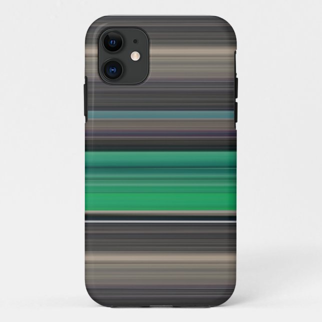 Abstrakte Nummer 1: grün und grau Case-Mate iPhone Hülle (Rückseite)