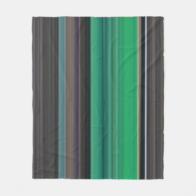 Abstrakte Nummer 1: grün und grau Fleecedecke (Vorderseite)
