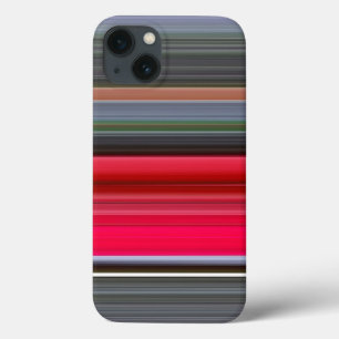 Abstrakte Nummer 1: iPhone Case in Rot und Grau