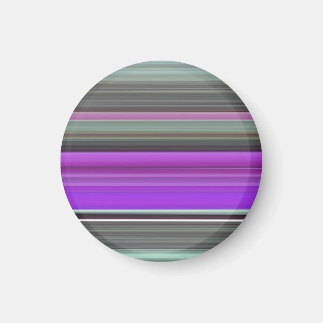 Abstrakte Nummer 1: Lila und grau Magnet (Vorne)