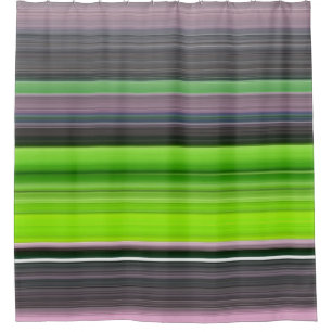 Abstrakte Nummer 1: Limon und grau Duschvorhang