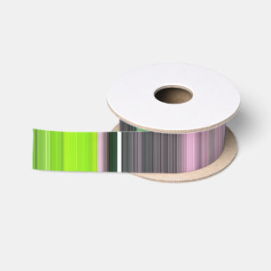 Abstrakte Nummer 1: Limon und grau Satinband