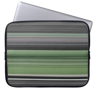 Abstrakte Nummer 1: Olive green und grau Laptopschutzhülle