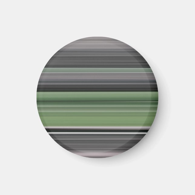 Abstrakte Nummer 1: Olive green und grau Magnet (Vorne)