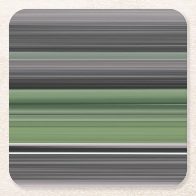 Abstrakte Nummer 1: Olive green und grau Rechteckiger Pappuntersetzer (Vorderseite)
