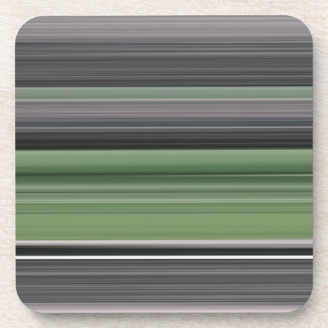 Abstrakte Nummer 1: Olive green und grau Untersetzer (Vorderseite)