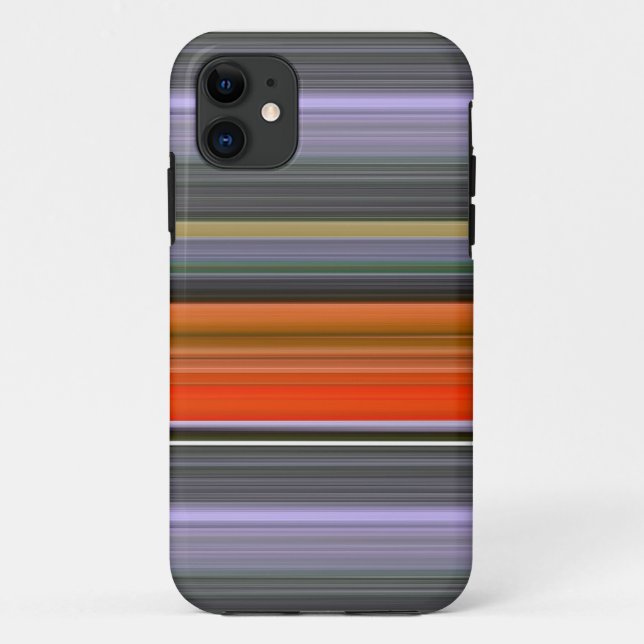Abstrakte Nummer 1: Orange und Grau Case-Mate iPhone Hülle (Rückseite)