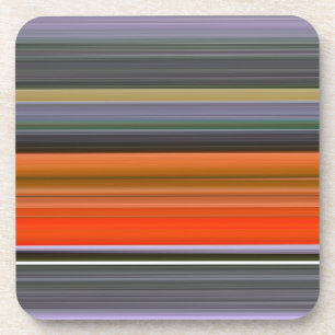 Abstrakte Nummer 1: Orange und Grau Getränkeuntersetzer