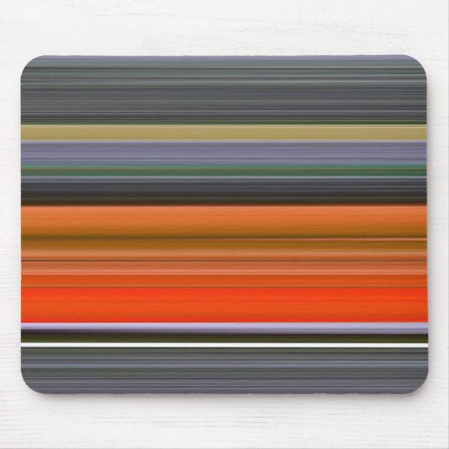 Abstrakte Nummer 1: Orange und Grau Mousepad (Vorne)