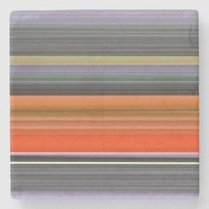 Abstrakte Nummer 1: Orange und Grau Steinuntersetzer