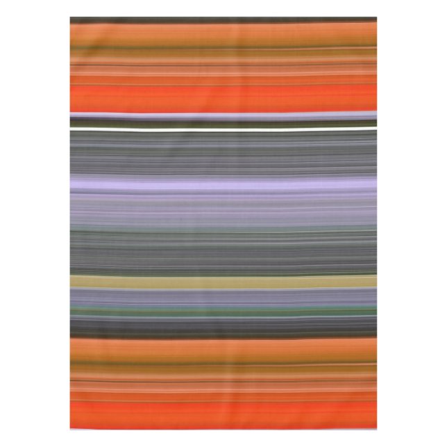 Abstrakte Nummer 1: Orange und Grau Tischdecke (Vorderseite)