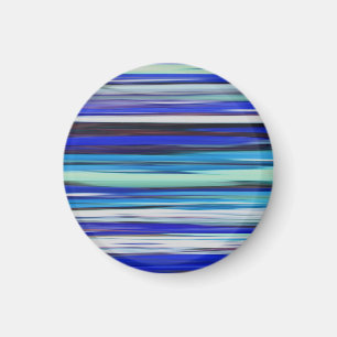 Abstrakte Nummer 2: Blaue Unschärfe Magnet