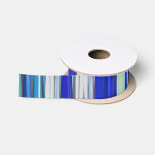 Abstrakte Nummer 2: Blaue Unschärfe Satinband