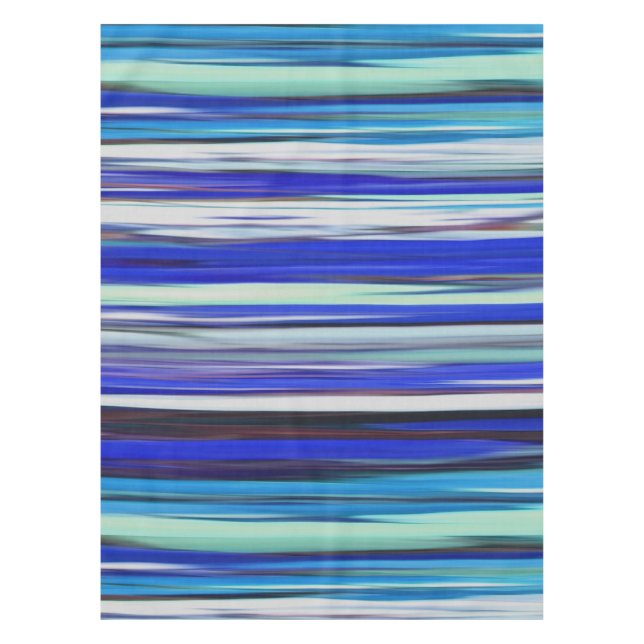 Abstrakte Nummer 2: Blaue Unschärfe Tischdecke (Vorderseite)