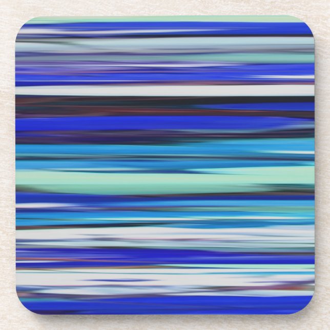 Abstrakte Nummer 2: Blaue Unschärfe Untersetzer (Vorderseite)