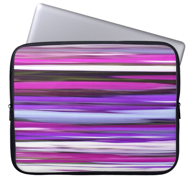 Abstrakte Nummer 2: Lila Unschärfe Laptopschutzhülle (Vorderseite)