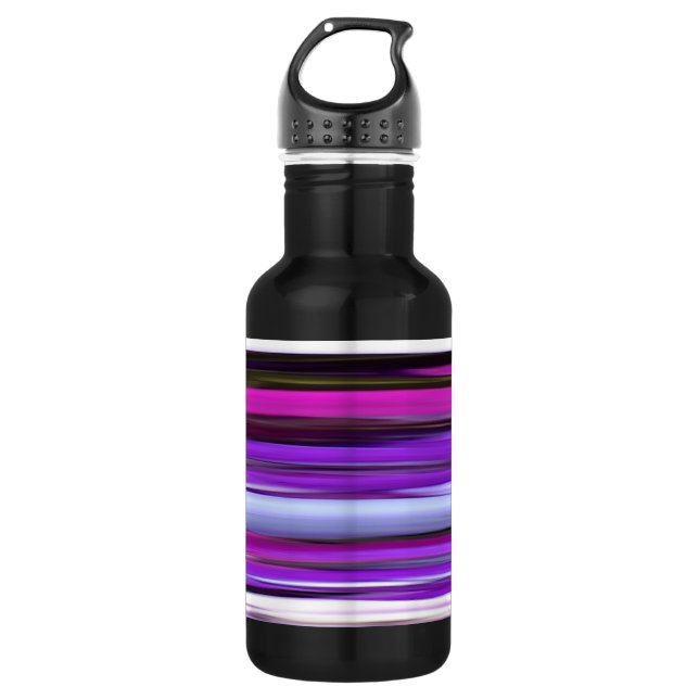 Abstrakte Nummer 2: Lila Unschärfe Trinkflasche (Vorderseite)