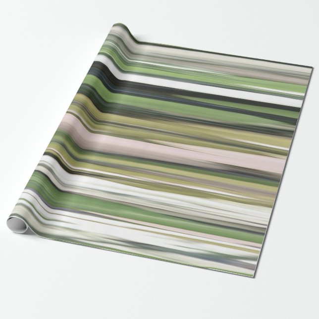 Abstrakte Nummer 2: Olive green verschwur Geschenkpapier (Ungerollt)