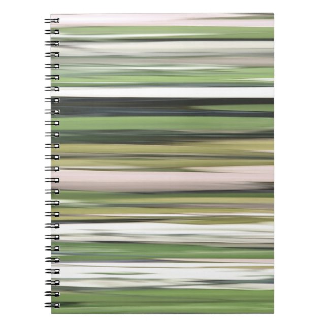Abstrakte Nummer 2: Olive green verschwur Notizblock (Vorderseite)