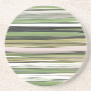 Abstrakte Nummer 2: Olive green verschwur Sandstein Untersetzer