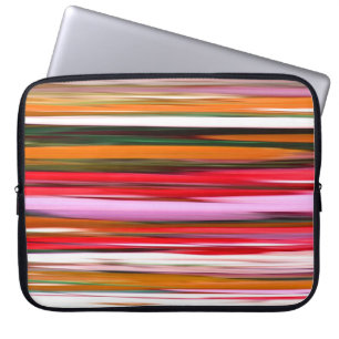 Abstrakte Nummer 2: Orangefarbene Unschärfe Laptopschutzhülle