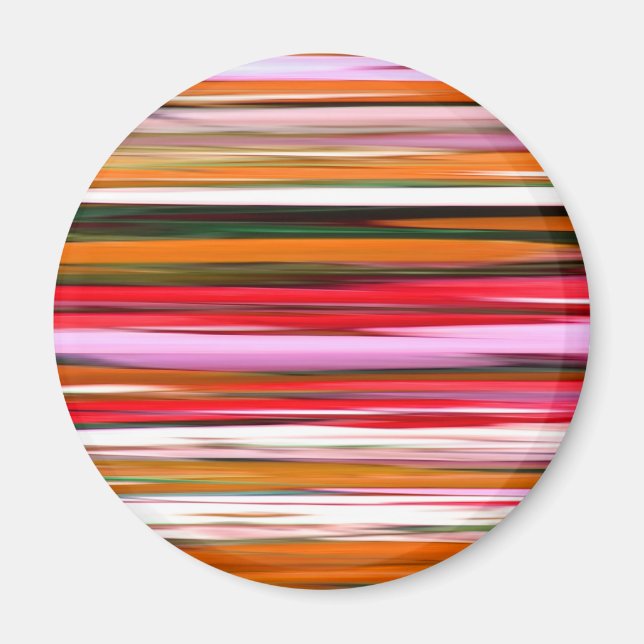 Abstrakte Nummer 2: Orangefarbene Unschärfe Magnet (Vorne)