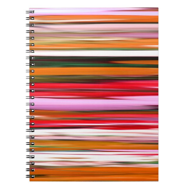 Abstrakte Nummer 2: Orangefarbene Unschärfe Notizblock (Vorderseite)