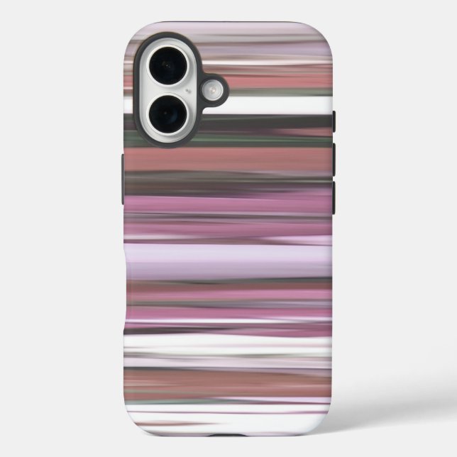 Abstrakte Nummer 2: Rosa Unschärfe iPhone 16 Hülle (Rückseite)