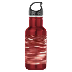 Abstrakte Nummer 2: Rote Unschärfe Edelstahlflasche
