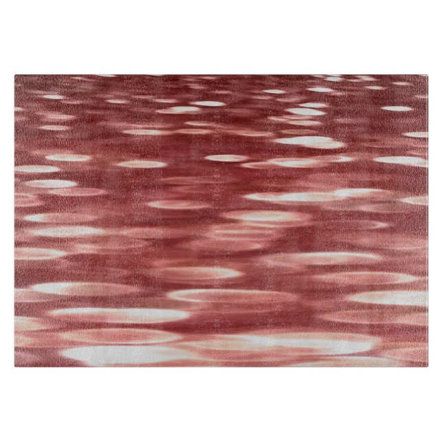 Abstrakte Nummer 2: Rote Unschärfe Schneidebrett (Vorderseite)