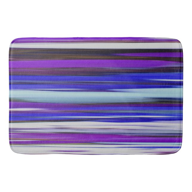 Abstrakte Nummer 2: Ultraviolettunschärfe Badematte (Vorderseite)