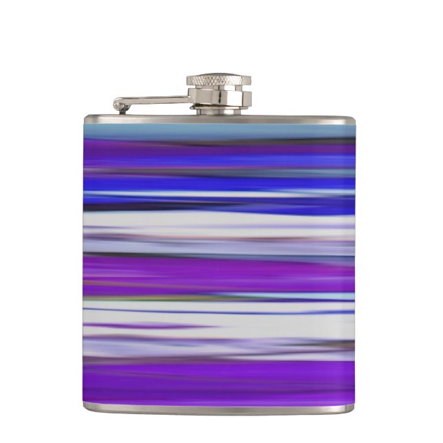 Abstrakte Nummer 2: Ultraviolettunschärfe Flachmann (Vorderseite)