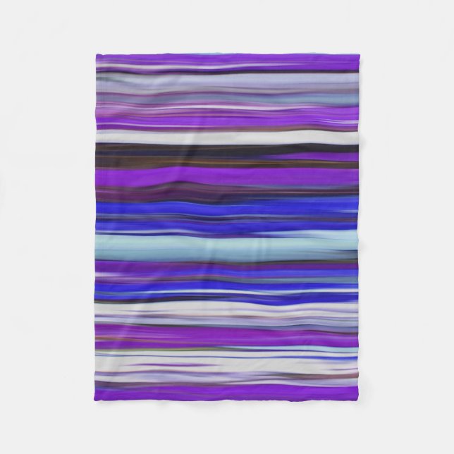 Abstrakte Nummer 2: Ultraviolettunschärfe Fleecedecke (Vorderseite)