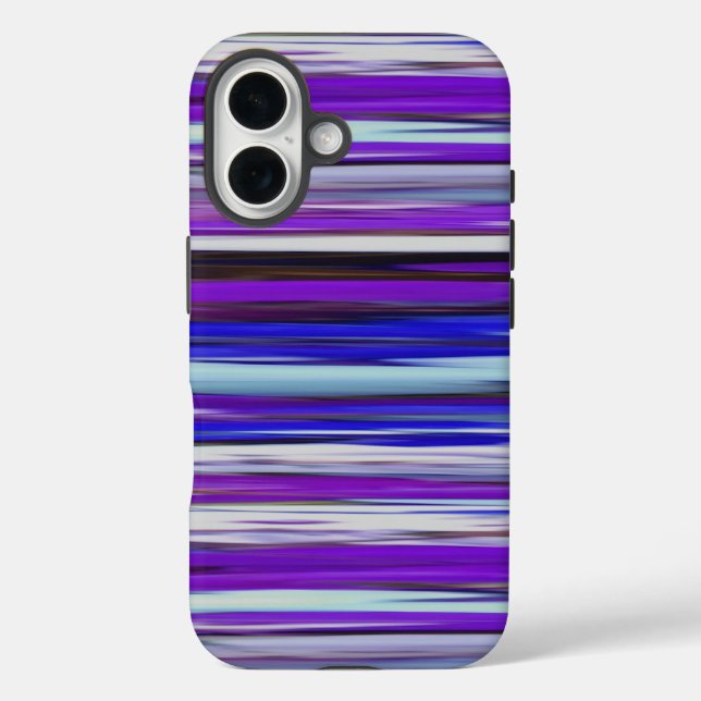 Abstrakte Nummer 2: Ultraviolettunschärfe iPhone 16 Hülle (Rückseite)