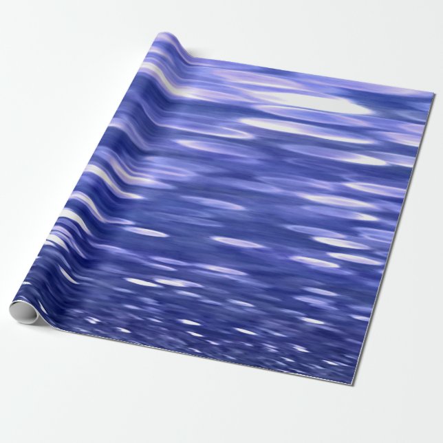 Abstrakte Nummer 3: Blauschimmer Geschenkpapier (Ungerollt)