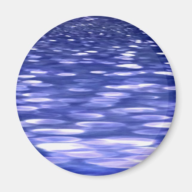 Abstrakte Nummer 3: Blauschimmer Magnet (Vorne)