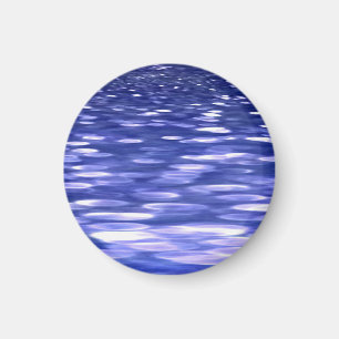 Abstrakte Nummer 3: Blauschimmer Magnet