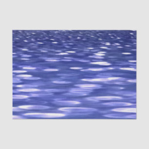 Abstrakte Nummer 3: Blauschimmer Seidenpapier