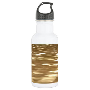 Abstrakte Nummer 3: Goldschimmer Edelstahlflasche
