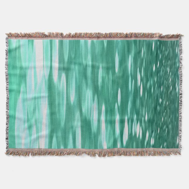 Abstrakte Nummer 3: Green Shimmer Decke (Vorderseite)