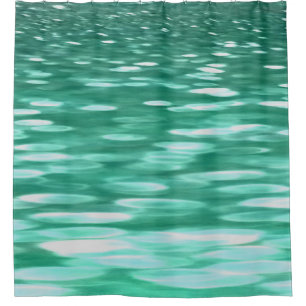 Abstrakte Nummer 3: Green Shimmer Duschvorhang