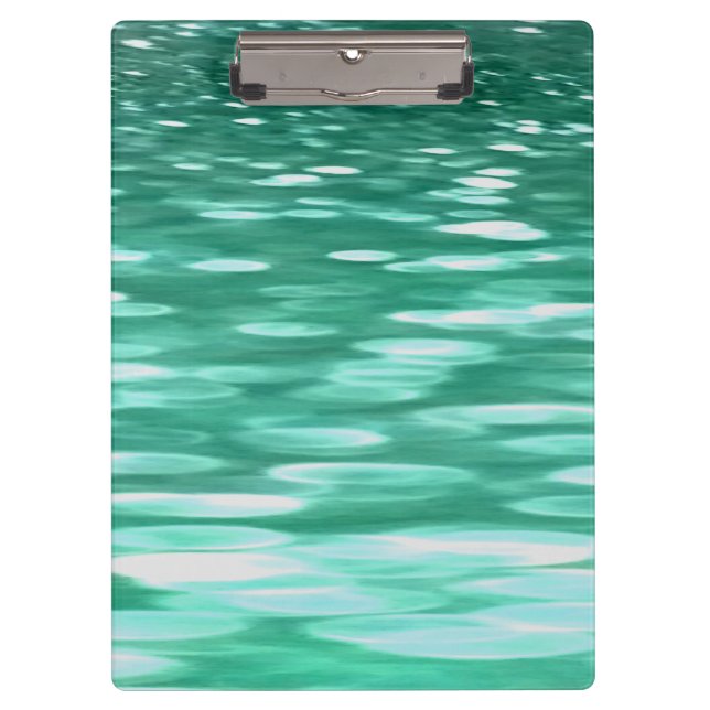 Abstrakte Nummer 3: Green Shimmer Klemmbrett (Vorderseite)