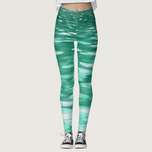 Abstrakte Nummer 3: Green Shimmer Leggings