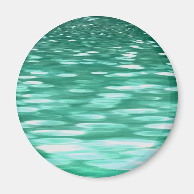 Abstrakte Nummer 3: Green Shimmer Magnet (Vorne)