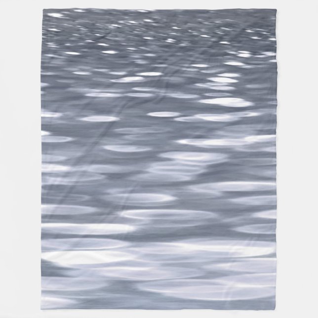 Abstrakte Nummer 3: Gunmetal-Schimmer Fleecedecke (Vorderseite)