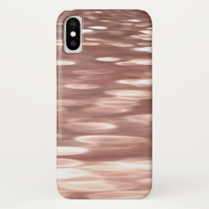 Abstrakte Nummer 3: Kupfer-Rose-Goldschimmer iPhone X Hülle
