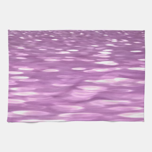 Abstrakte Nummer 3: Lilac Shimmer Geschirrtuch (Horizontal)