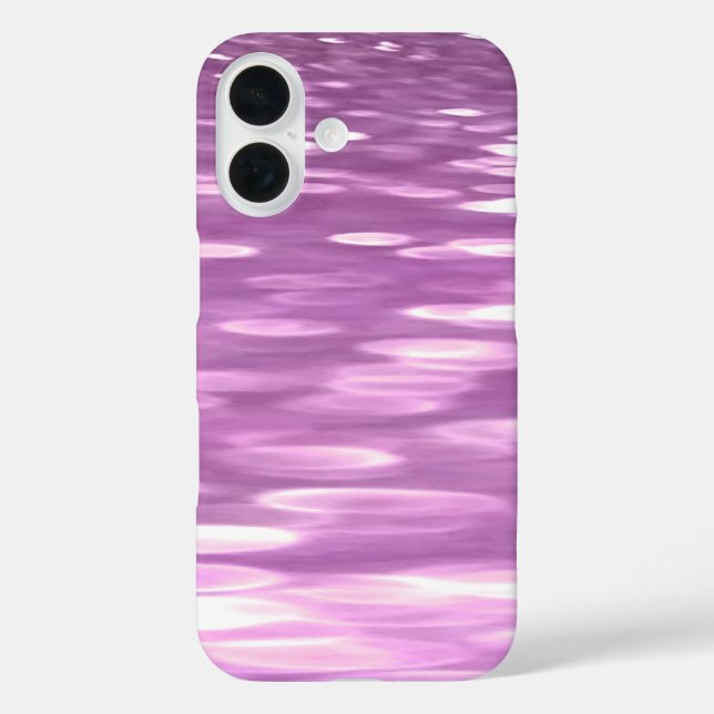 Abstrakte Nummer 3: Lilac Shimmer iPhone 16 Hülle (Rückseite)
