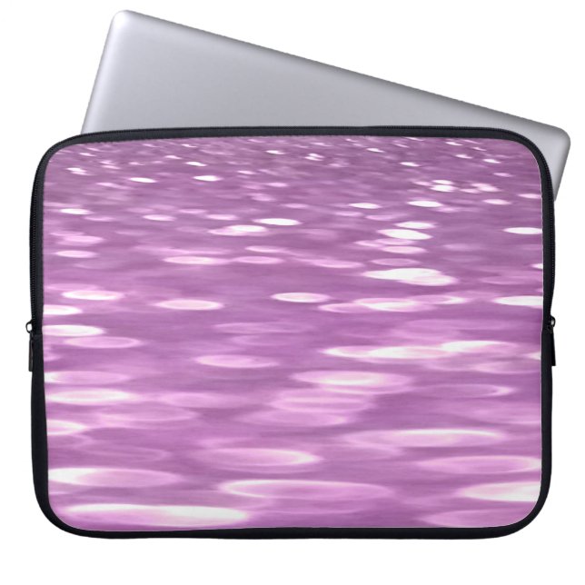 Abstrakte Nummer 3: Lilac Shimmer Laptopschutzhülle (Vorderseite)